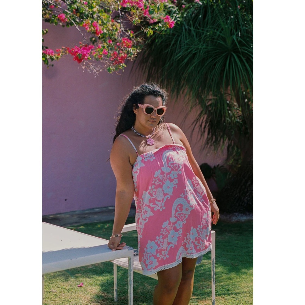 Natasha Mini Dress in Guava Dream